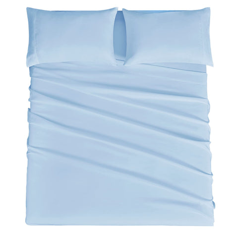 Mejoroom close-up of fitted sheet deep pocket showing secure fit on thick mattress