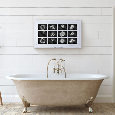 MELANNCO frame beside a ruler to show actual 17x29 inch size for fit