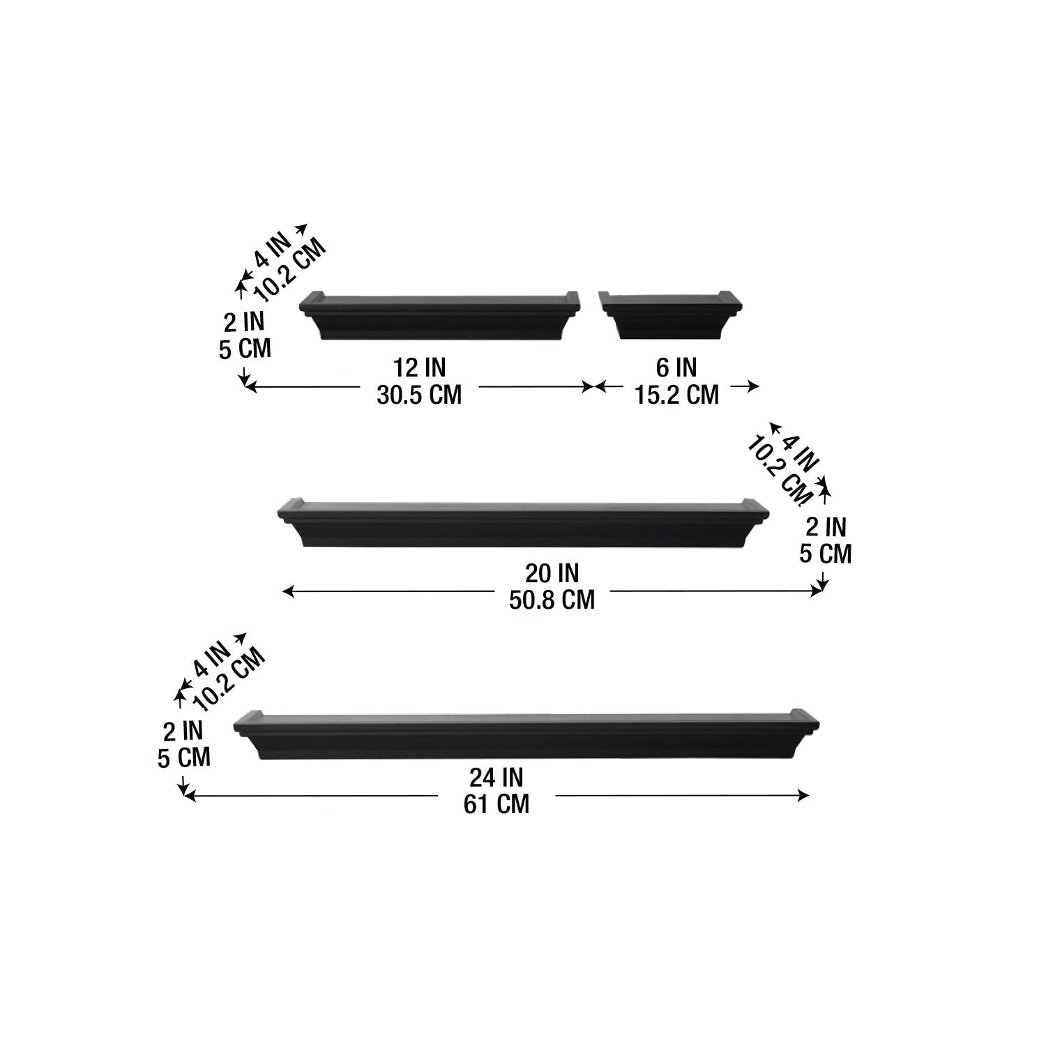 MELANNCO included screws anchors and template for easy accurate mounting