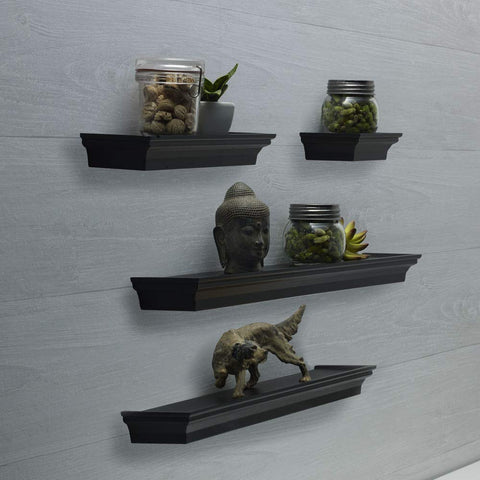 MELANNCO living room display with plants and frames adds modern style