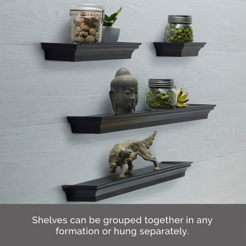 MELANNCO raised-edge detail keeping items secure and preventing slips