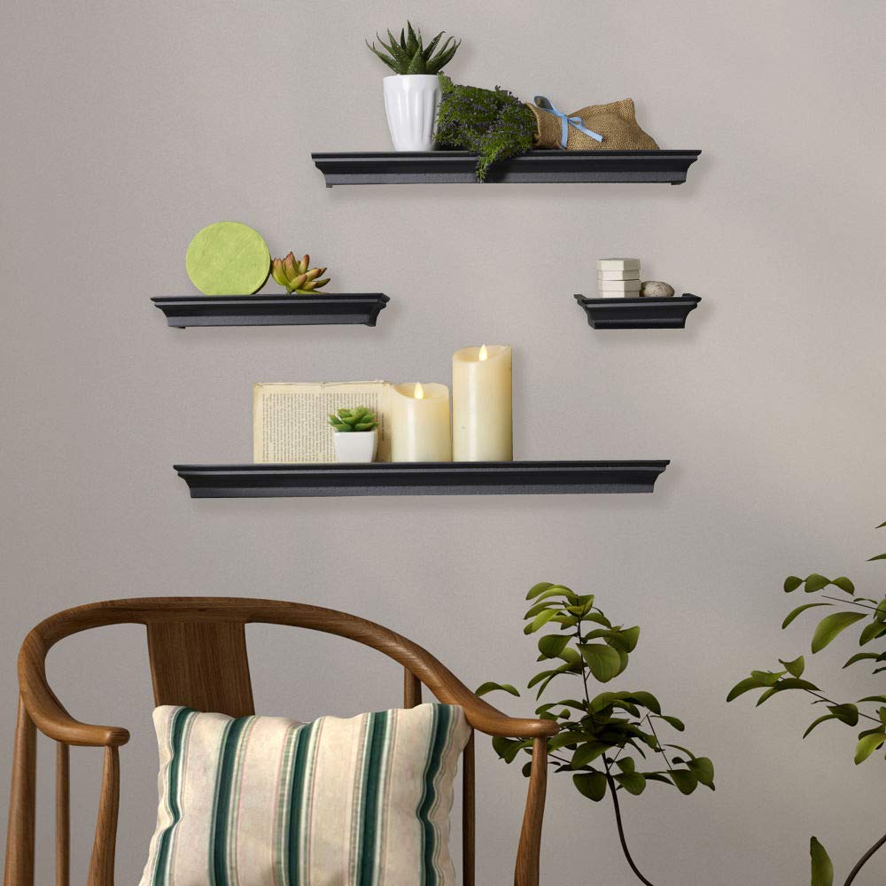MELANNCO size comparison with books showing shelf depth and capacity