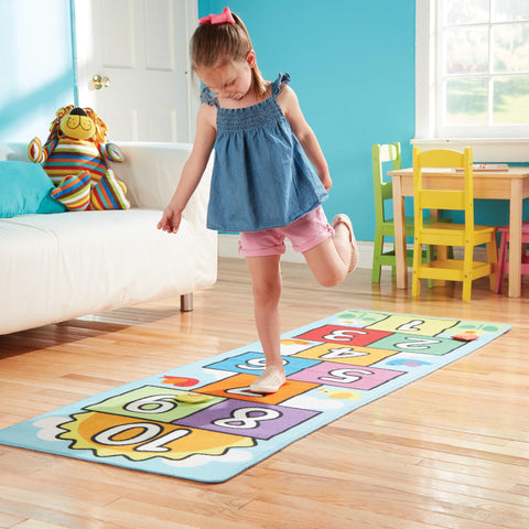 Melissa & Doug close-up of numbered squares highlighting clear digits and vibrant colors for learning