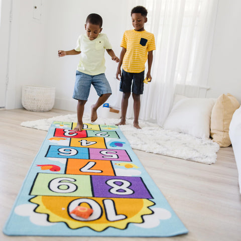 Melissa & Doug care label showing machine-washable fabric for easy cleaning and maintenance