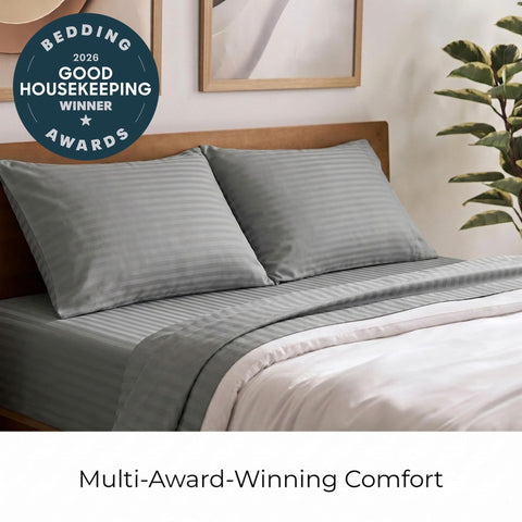 Mellanni fitted sheet deep pocket demonstration fitting a 16-inch mattress securely