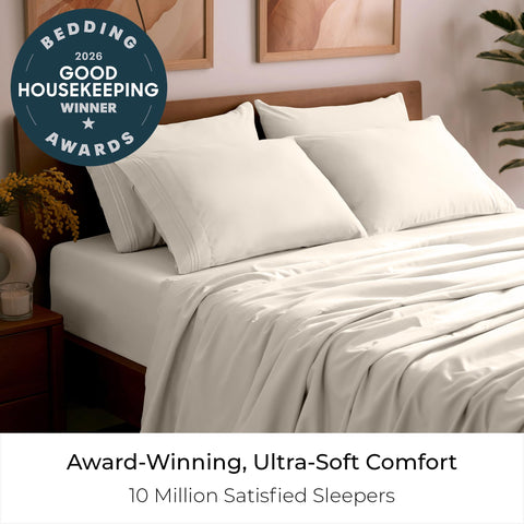 Mellanni close-up of fitted sheet deep pocket for secure mattress fit