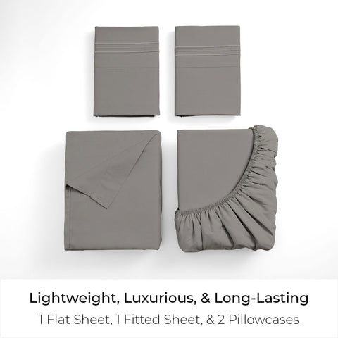 Mellanni fitted sheet deep-pocket detail demonstrating secure snug fit