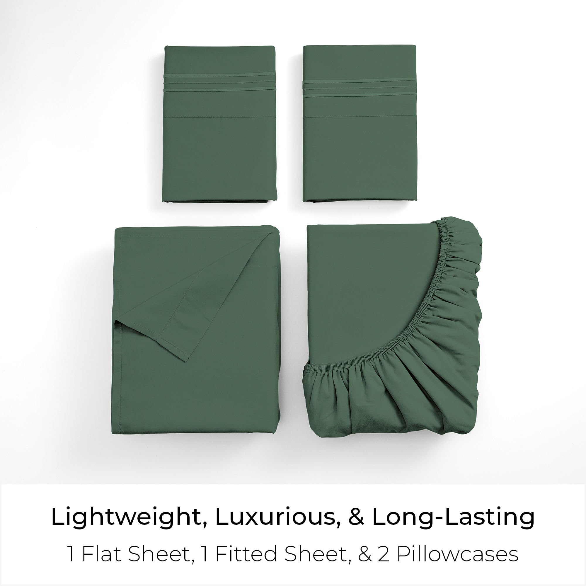 Mellanni fitted sheet pocket detail demonstrating 16-inch depth and secure fit benefit