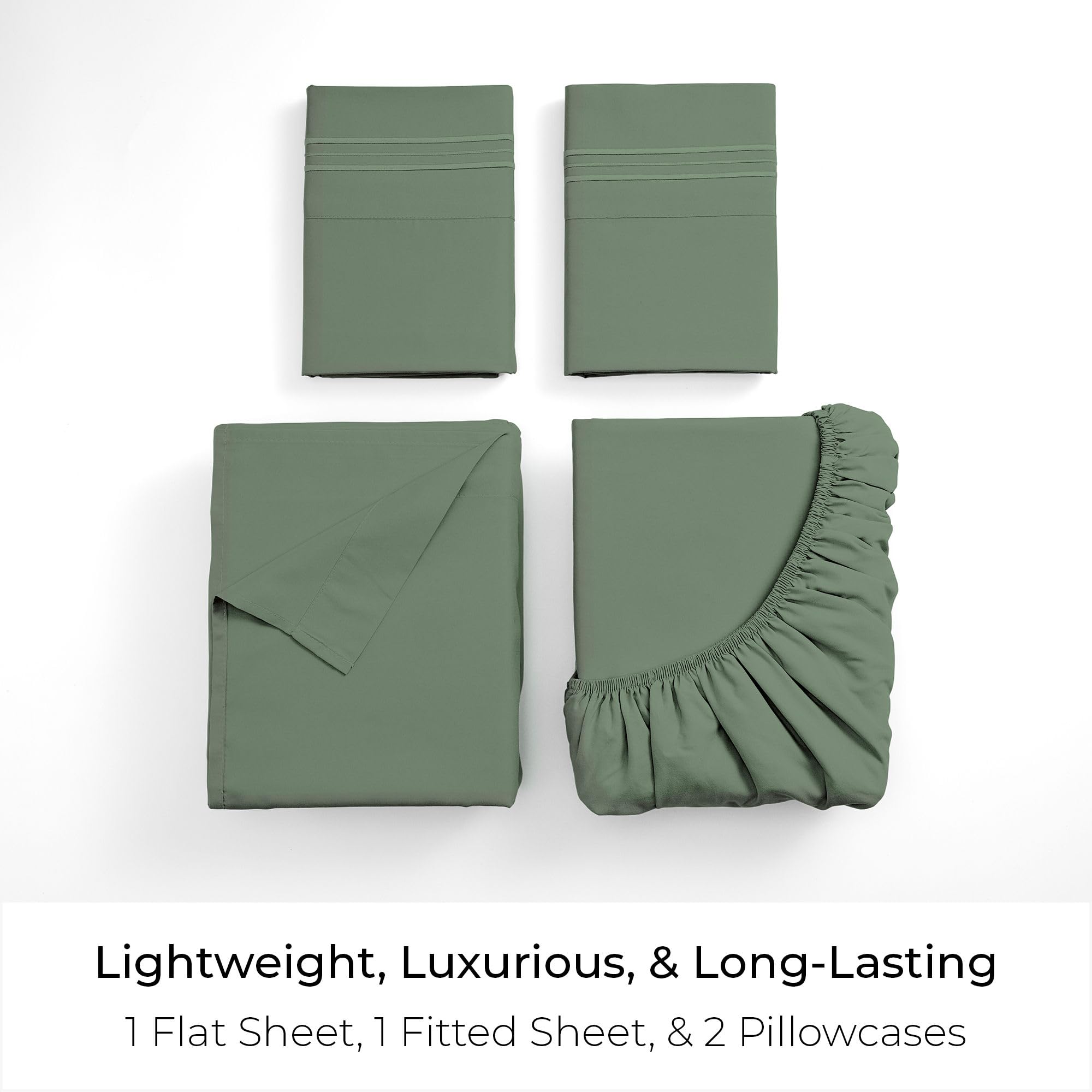Mellanni fitted sheet stretched on mattress showing deep pocket benefit