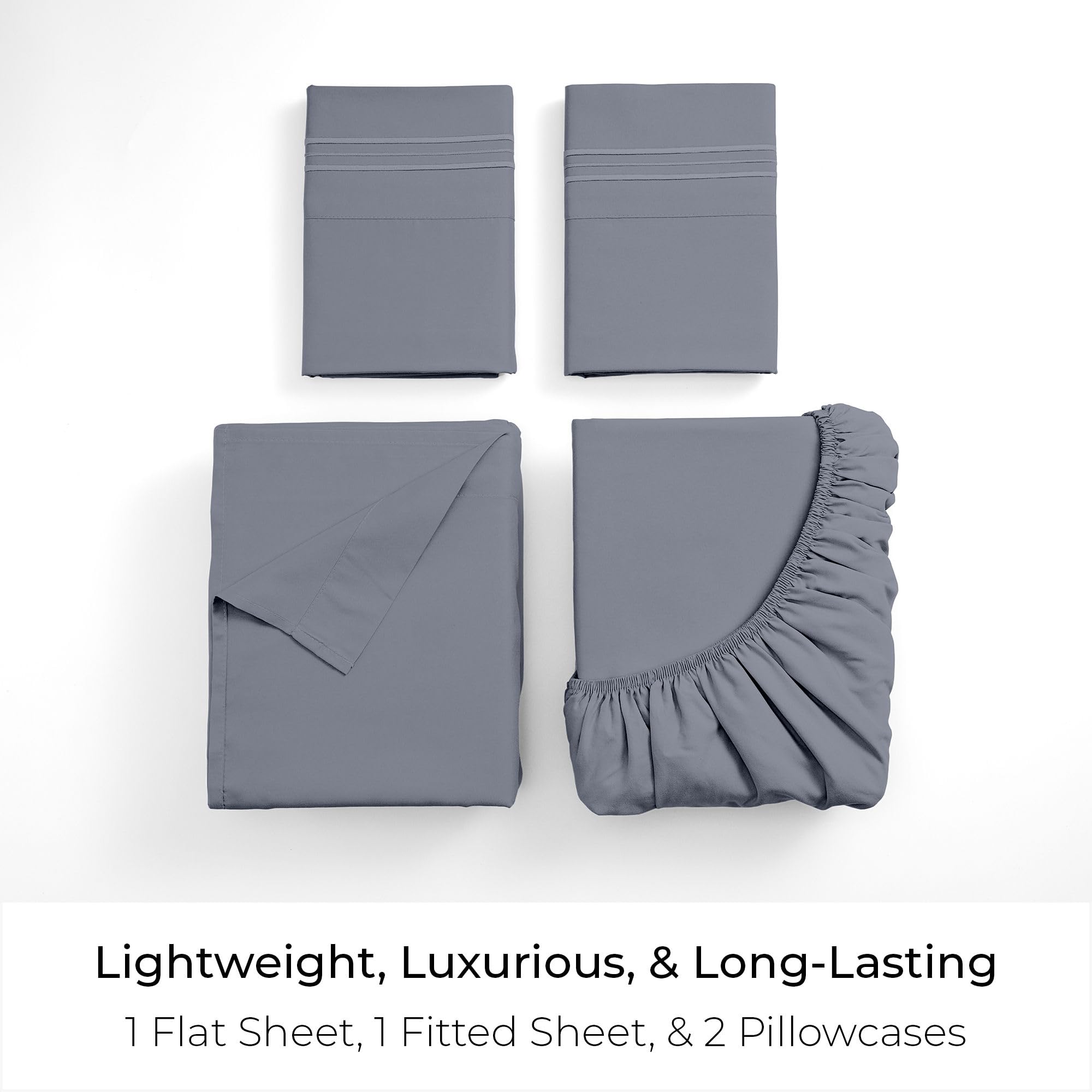 Mellanni close-up of double-brushed microfiber texture highlighting soft breathable surface