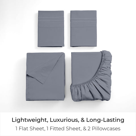 Mellanni close-up of double-brushed microfiber texture highlighting soft breathable surface