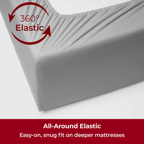 Mellanni microfiber texture close-up highlighting ultra-soft, breathable weave