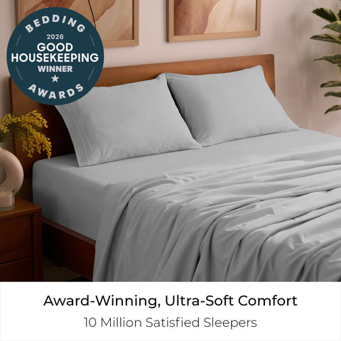 Mellanni close-up of double-brushed microfiber texture highlighting soft, breathable feel