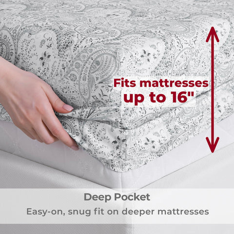 Mellanni envelope pillowcases showing closure, neat pillow containment benefit