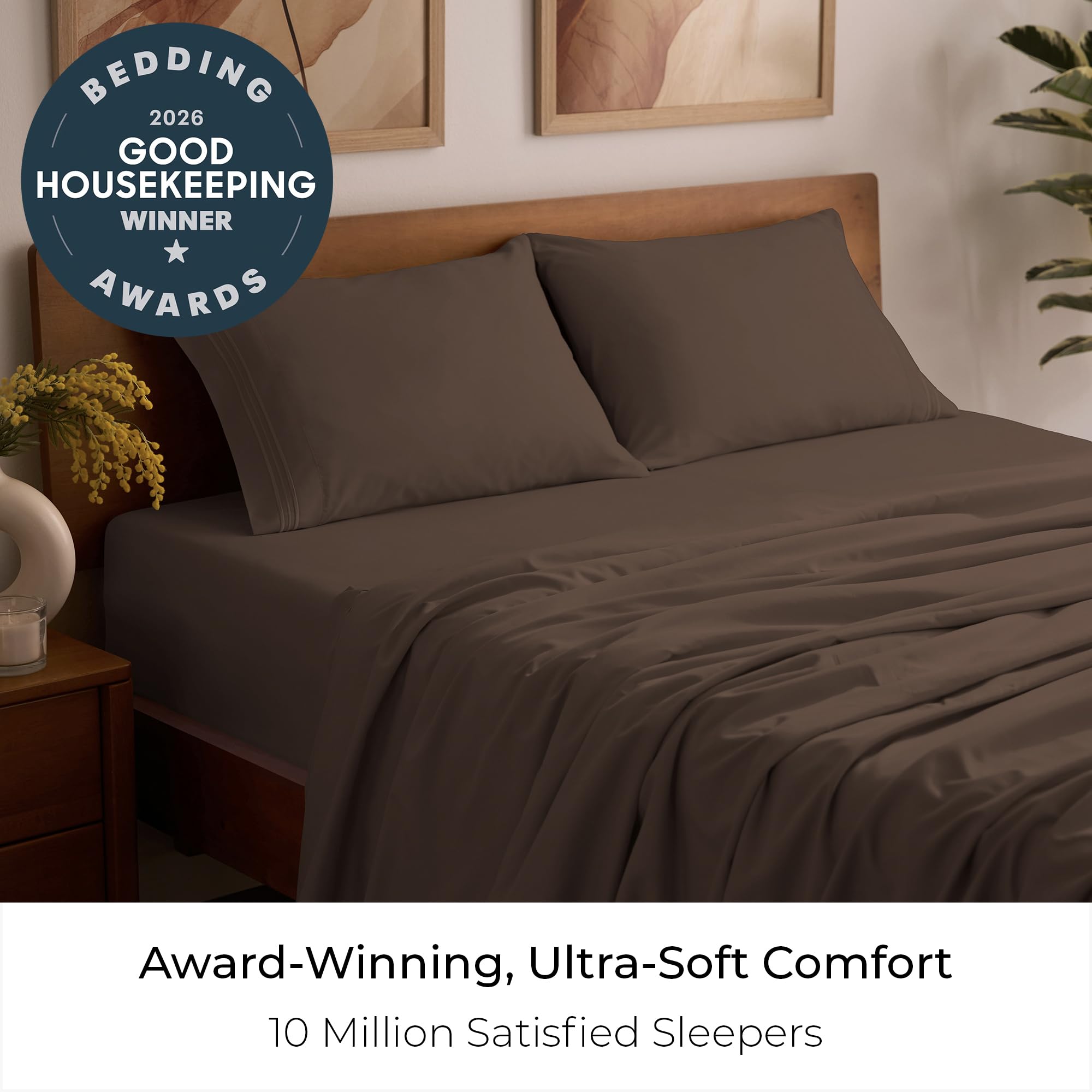 Mellanni fabric close-up highlighting ultra-soft texture and breathable weave for comfort
