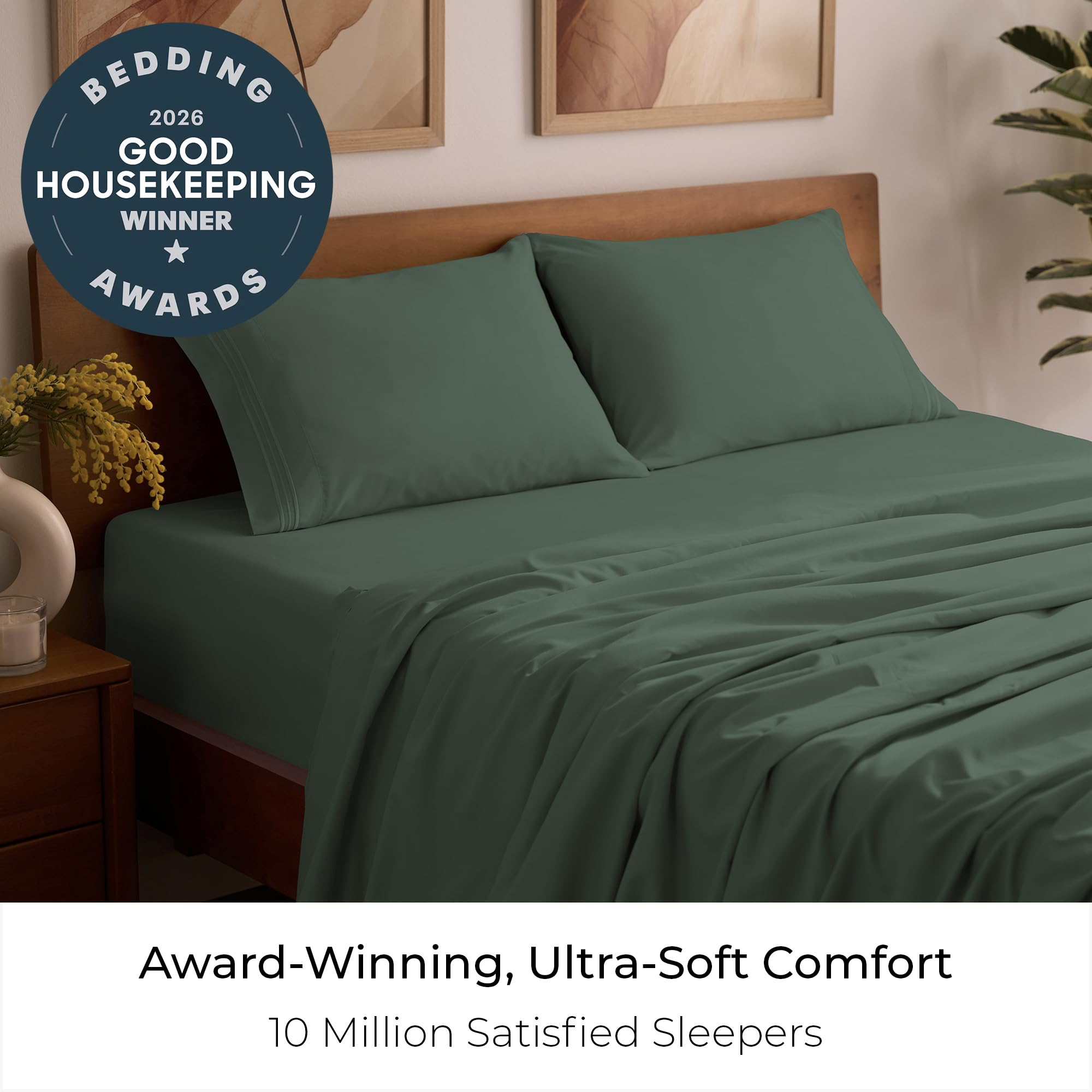 Mellanni microfiber close-up texture showing soft double-brushed finish for comfortable feel