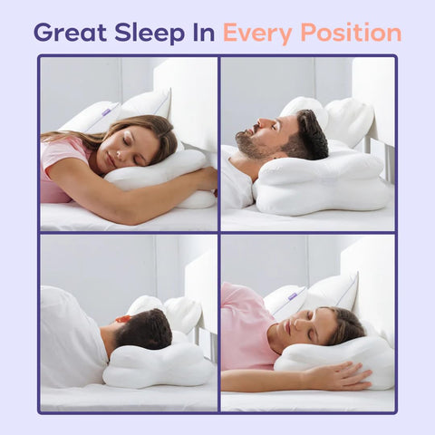 Mellow CloudAlign memory foam cutaway revealing pressure-relieving layers