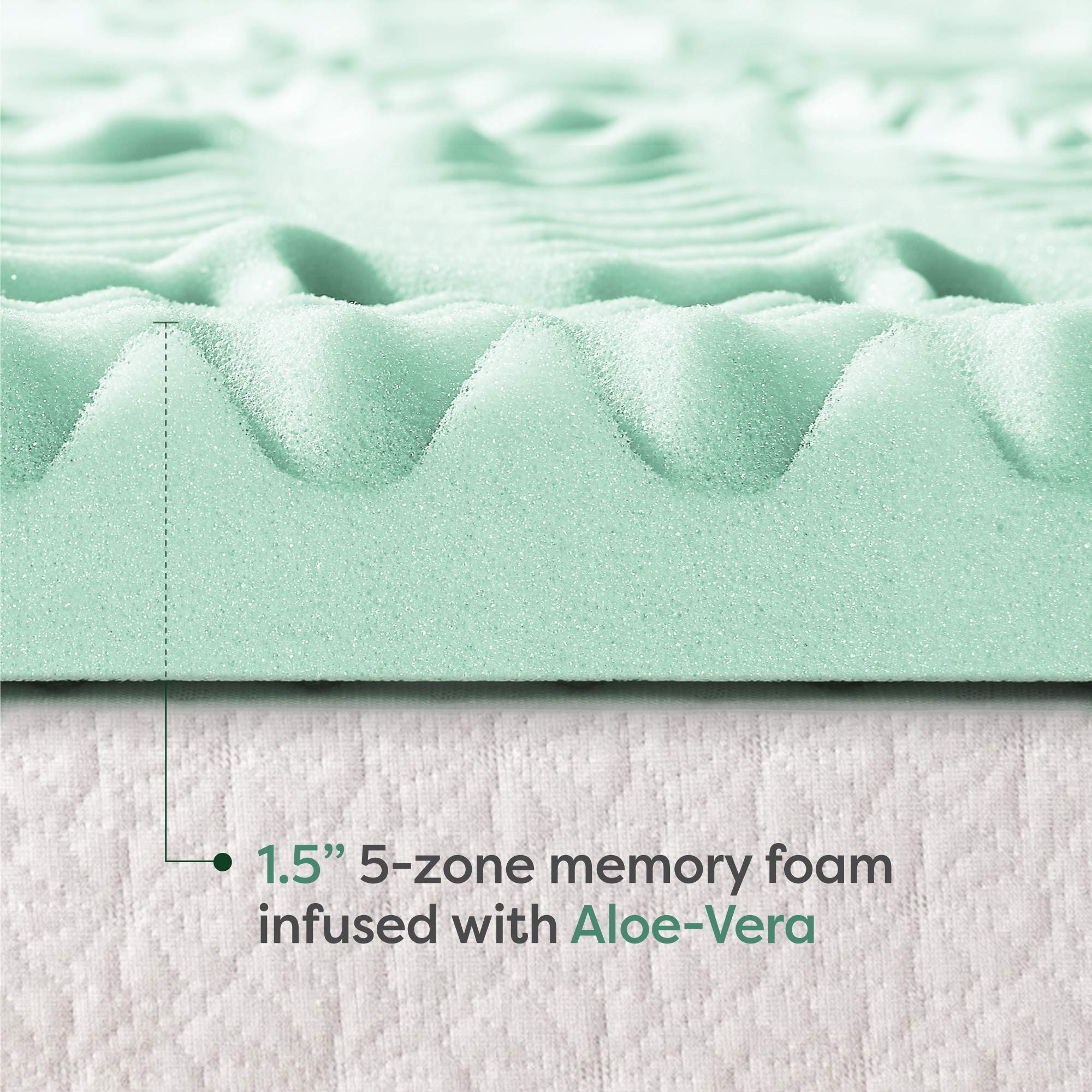 Mellow topper fitted on a Twin XL bed for improved nightly comfort