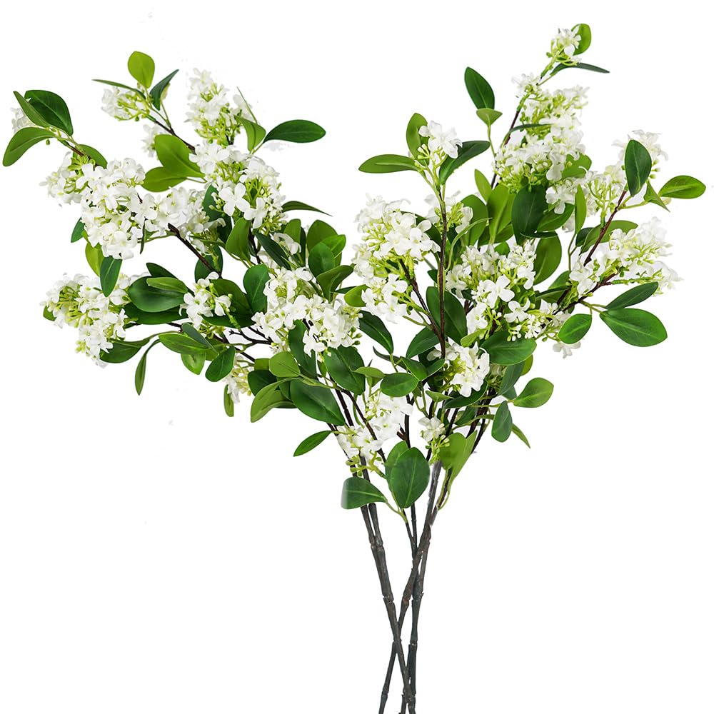 Melorca&Guilla front view of six faux daphne branches showing full greenery benefit