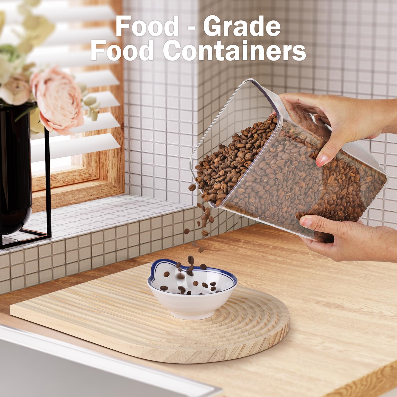 Melovom in a kitchen pantry conveying organized, easy access storage