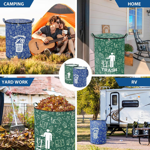 Memorywuu next to backpack demonstrating 30 gallon capacity and portable scale