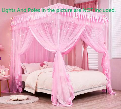 Mengersi canopy in a girl's bedroom lifestyle scene boosting imaginative play