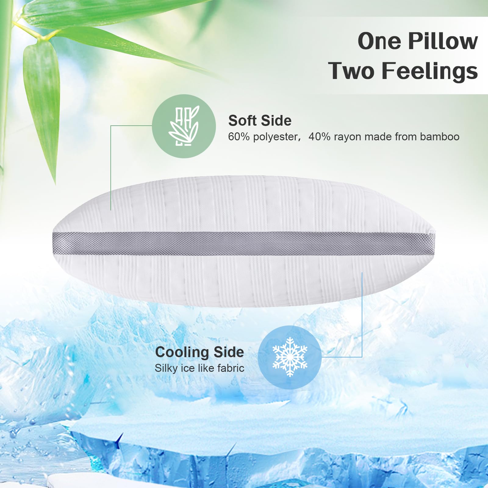 Meoflaw shredded memory foam fill texture showing breathable, cooling comfort