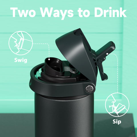 Meoky lid close-up displaying 2-in-1 straw and spout for easy drinking benefit
