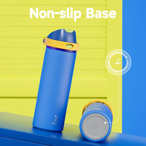 Meoky bottle held in hand for size comparison illustrating 24 oz capacity usability