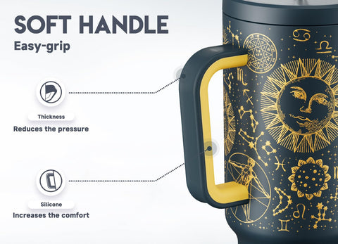 Meoky held in hand to show scale and large capacity for fewer refills benefit