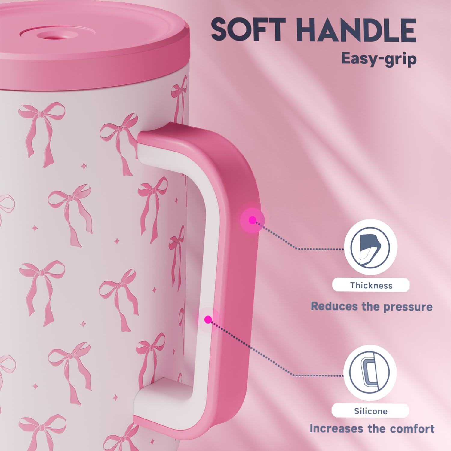 Meoky tumbler seated in car cup holder showing compatibility and travel convenience benefit