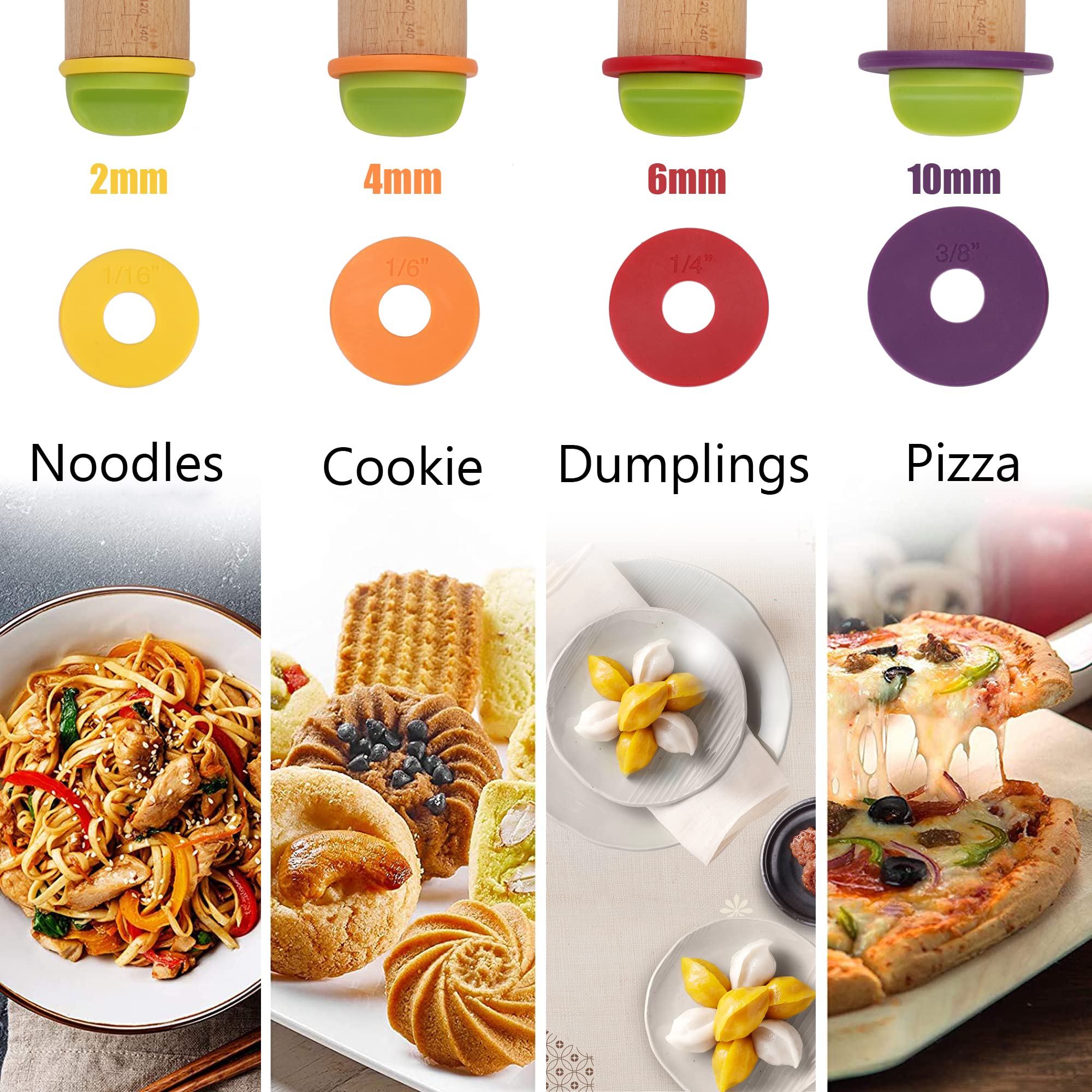 Mepple baking mat flat lay with rolled dough demonstrating nonstick surface and tidy workspace