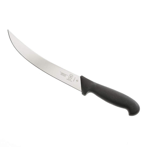 Mercer BPX mirror finish on blade demonstrating smooth meat release advantage