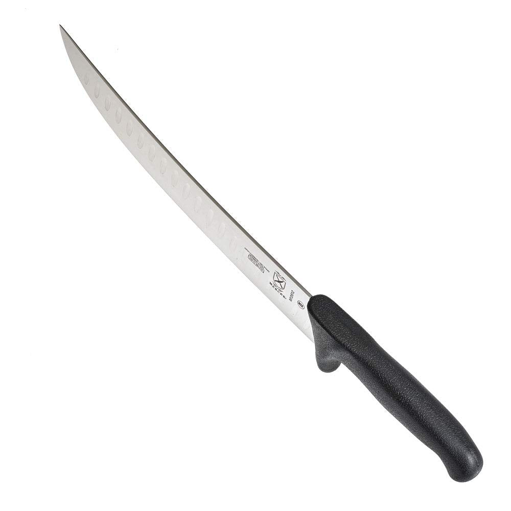 Mercer BPX polished blade reflecting light indicating easy release