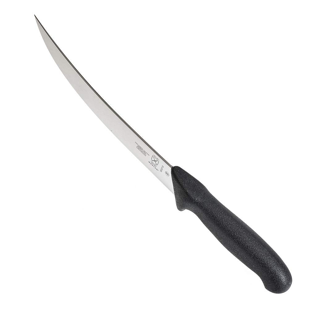 Mercer BPX next to ruler for scale showing 8-inch working blade for large cuts