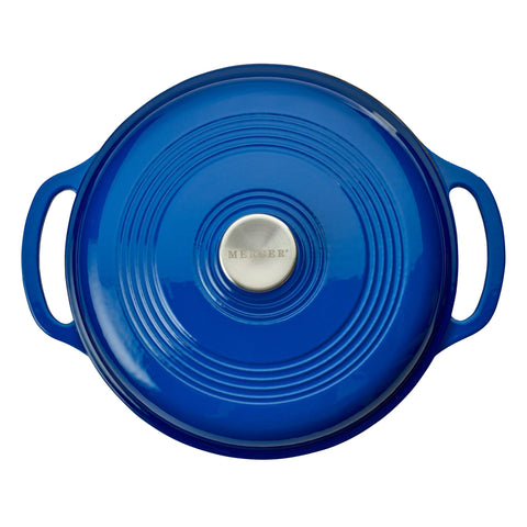 Mercer Culinary enamel interior close detail showing smooth surface for easier cleaning