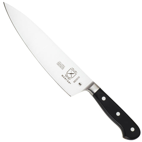 Mercer Culinary M23510 front view showing full blade and balance benefit