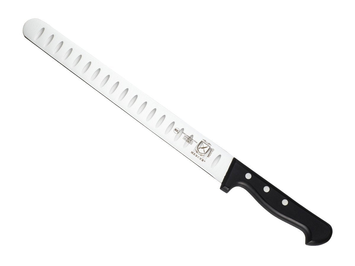 Mercer Culinary Renaissance front view showing full blade and handle for precise slicing