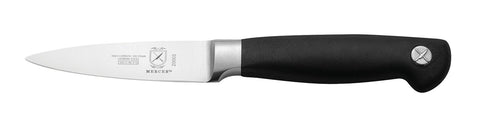Mercer Culinary Santoprene handle texture close-up emphasizing ergonomic, non-slip grip