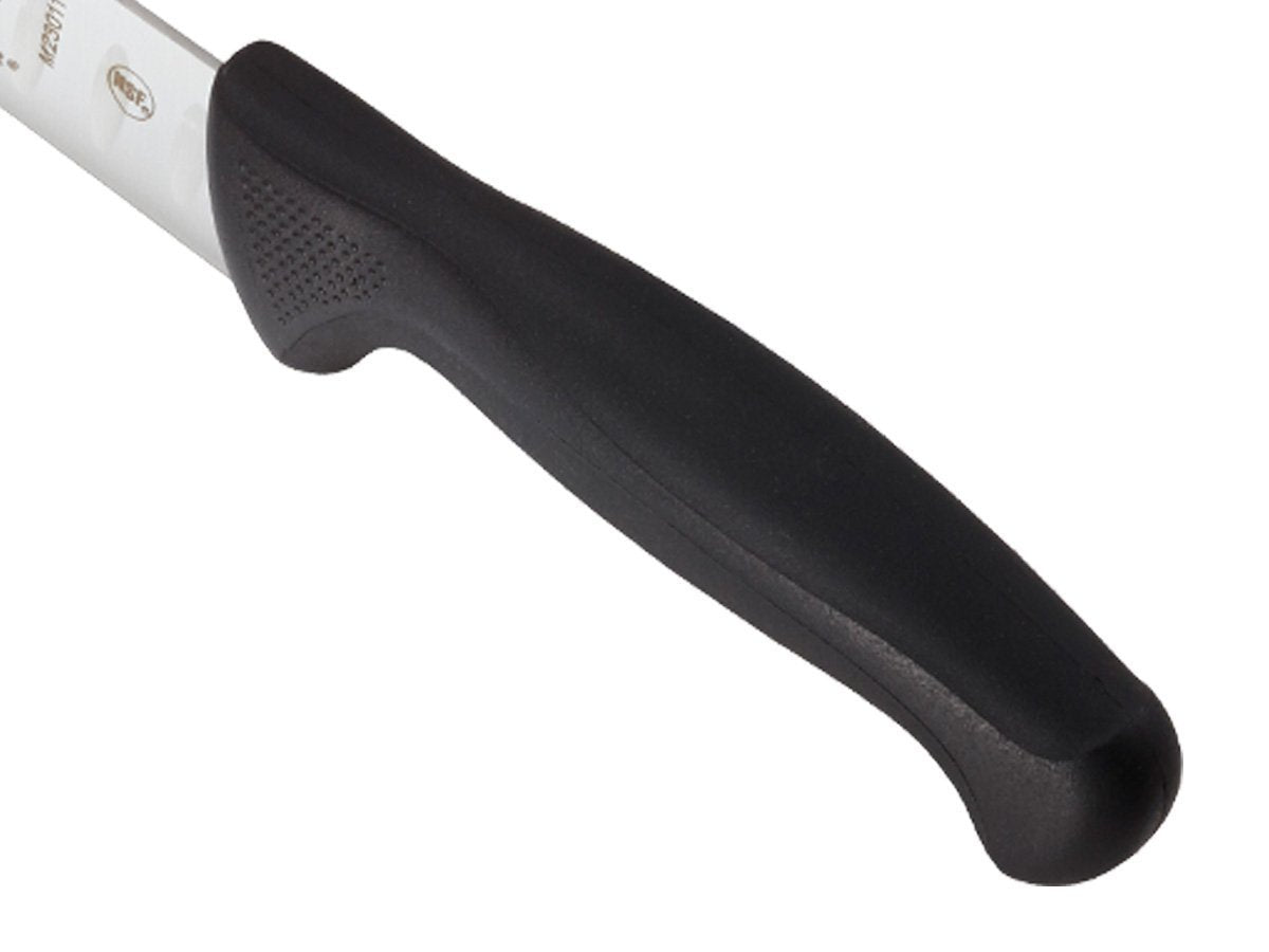 Mercer Culinary Millennia handle texture detail showcasing ergonomic grip for safer control