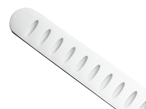 Mercer Renaissance triple-riveted ergonomic handle detail for comfortable control