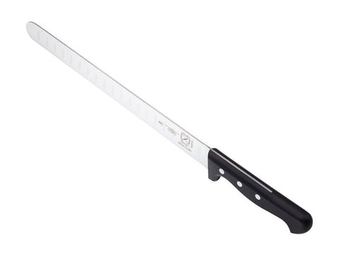 Mercer Culinary slicing knife cutting prime rib for consistent presentation slices