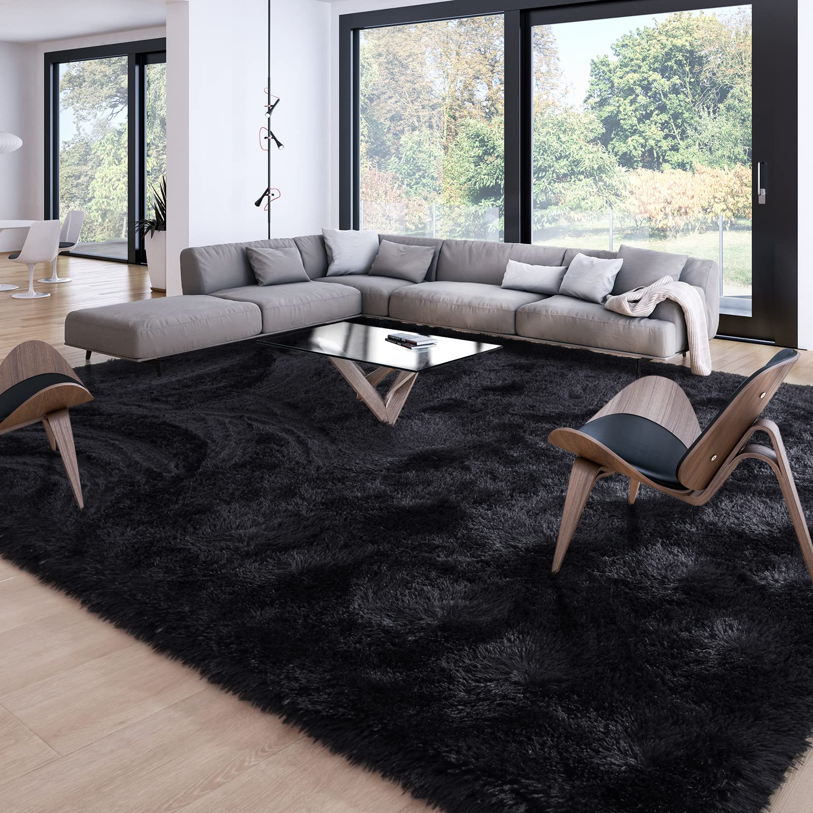 Merelax front view showing entire rug and modern styling benefit
