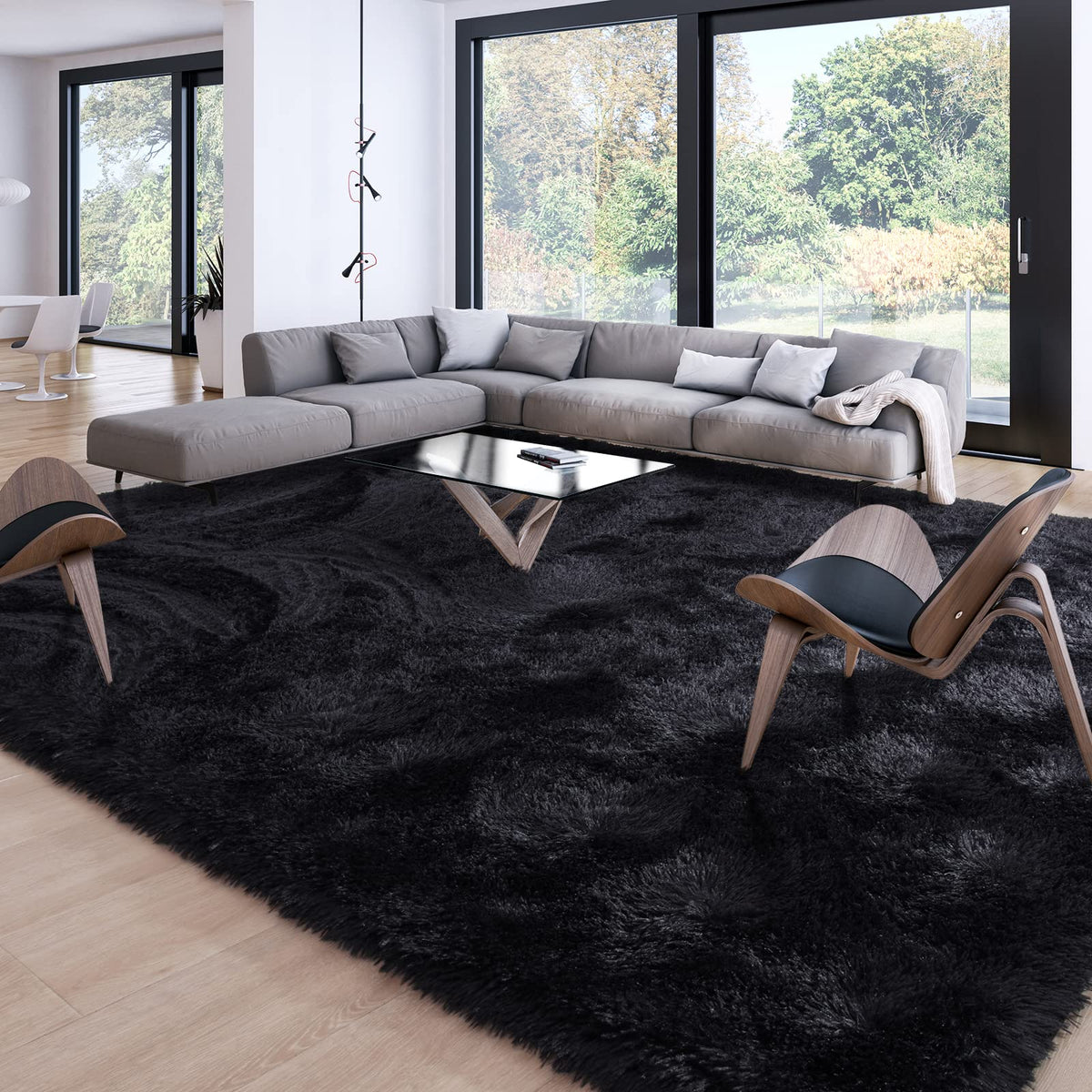 Merelax front view showing entire rug and modern styling benefit