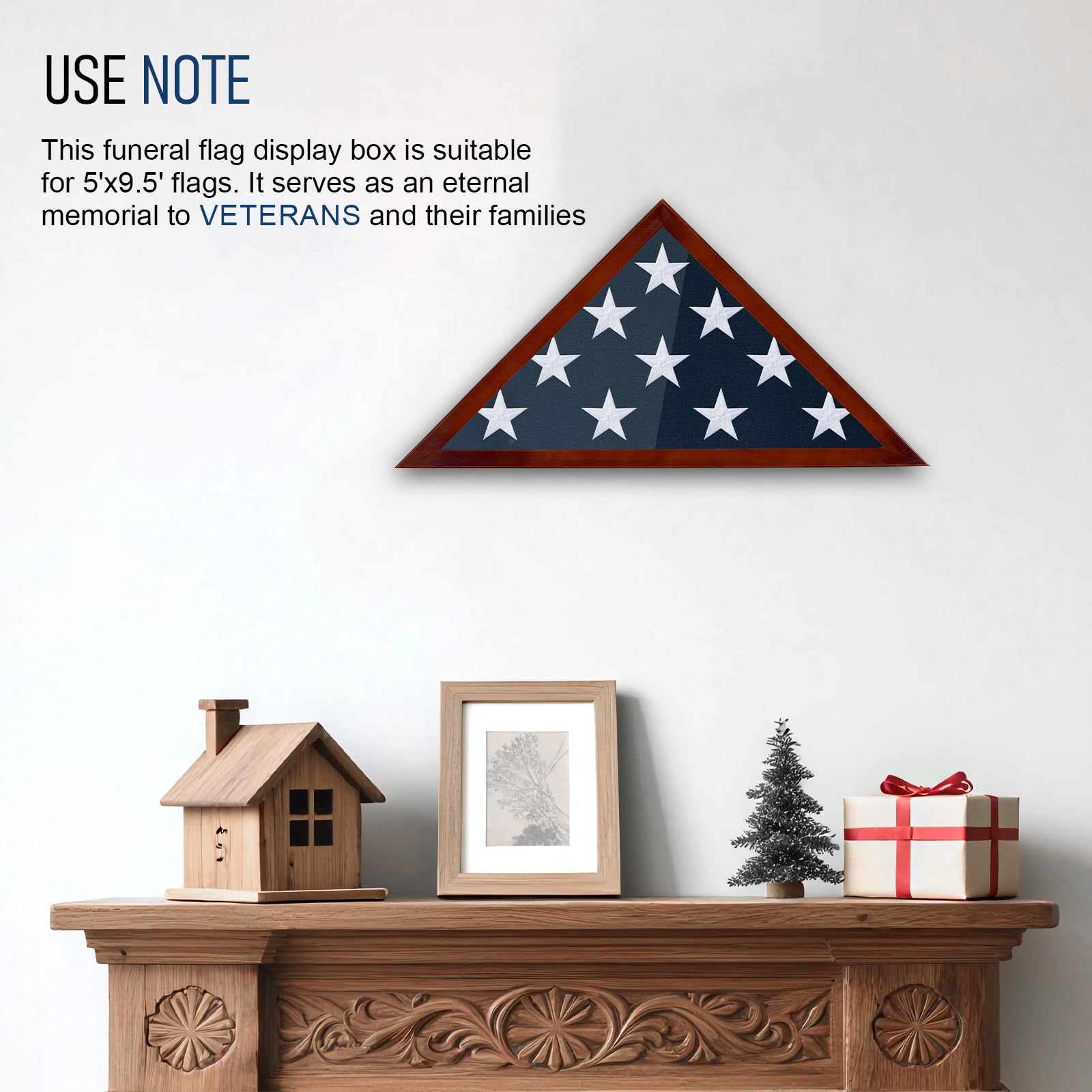 Meryndou on shelf lifestyle shot showing warm finish blending with home decor