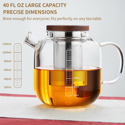 MESNEY teapot on stovetop showing heat-resistant use benefit