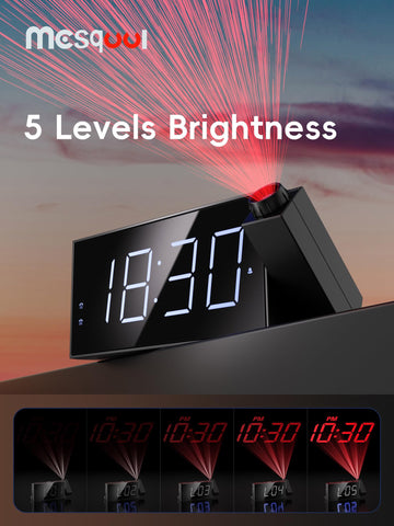 Mesqool 7-inch LED close-up illustrating dimmable brightness benefit