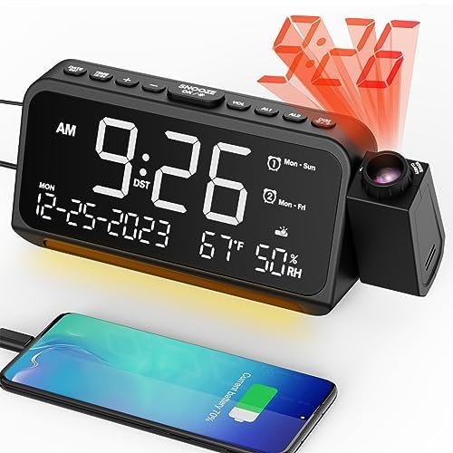 Mesqool front display showing large time digits and date for easy reading