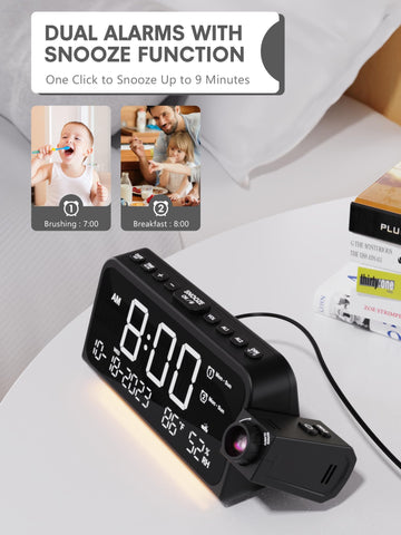 Mesqool held in hand showing compact size for small nightstands