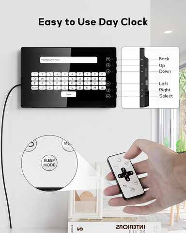 Mesqool wall mounted demonstrating flexible placement and readability